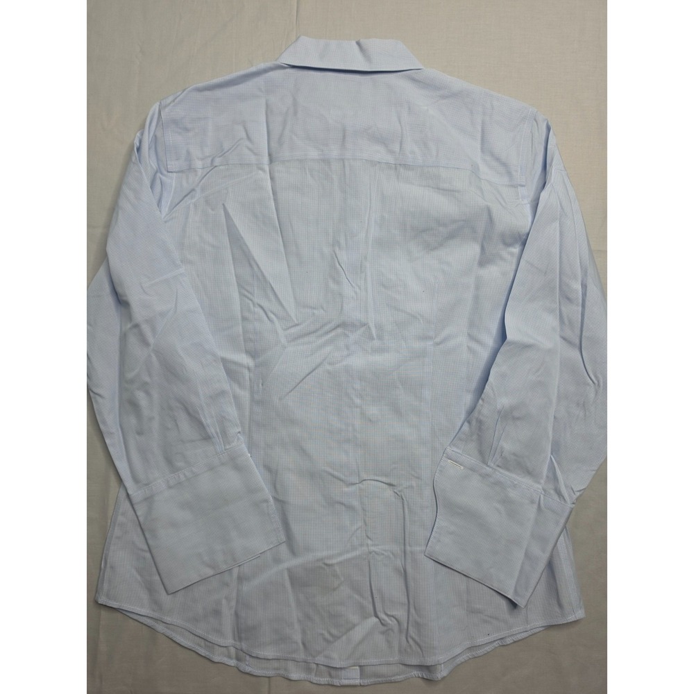 Brooks Brothers 346 Shirt Women's 6 Blue Check Cotton Fitted Non-Iron Button-Up - Picture 2 of 6